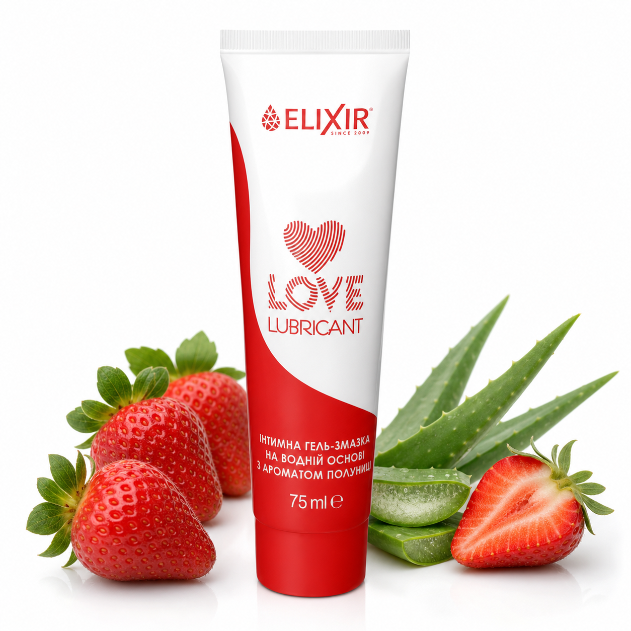 ELIXIR Love Lubricant Intimgel Erdbeere, 75 ml
